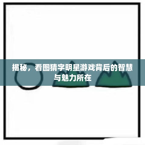 揭秘，看圖猜字明星游戲背后的智慧與魅力所在