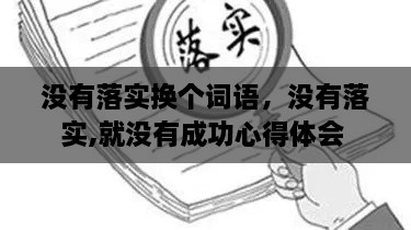 沒有落實(shí)換個(gè)詞語，沒有落實(shí),就沒有成功心得體會(huì) 