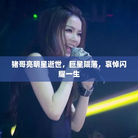 豬哥亮明星逝世，巨星隕落，哀悼閃耀一生