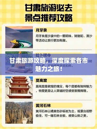 甘肅旅游攻略，深度探索各市魅力之旅！