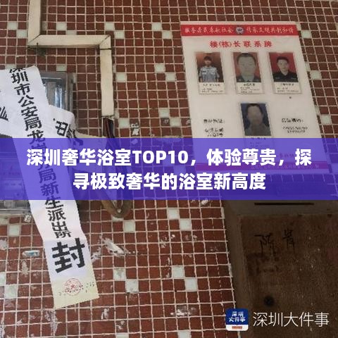 深圳奢華浴室TOP10，體驗尊貴，探尋極致奢華的浴室新高度