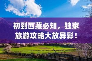 初到西藏必知，獨家旅游攻略大放異彩！