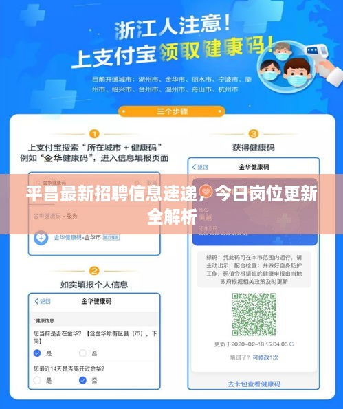 平昌最新招聘信息速遞，今日崗位更新全解析