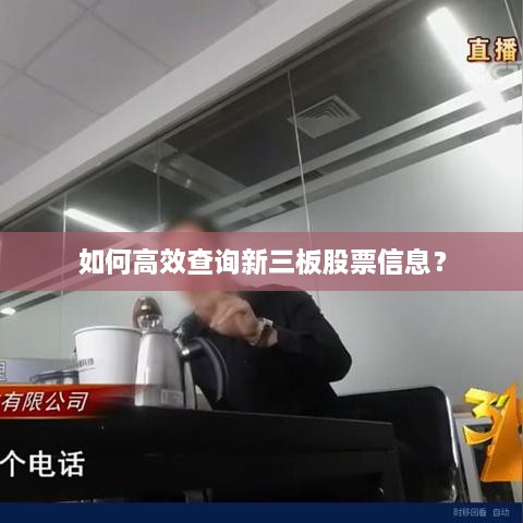 如何高效查詢新三板股票信息？
