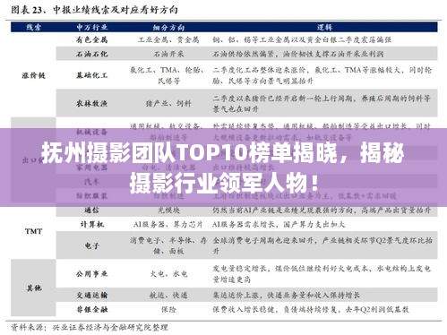 撫州攝影團隊TOP10榜單揭曉，揭秘攝影行業(yè)領軍人物！