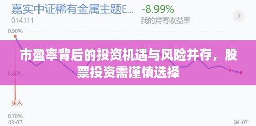 市盈率背后的投資機(jī)遇與風(fēng)險(xiǎn)并存，股票投資需謹(jǐn)慎選擇
