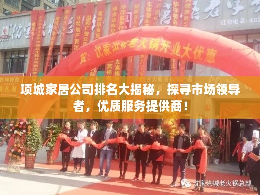 項城家居公司排名大揭秘，探尋市場領導者，優(yōu)質服務提供商！