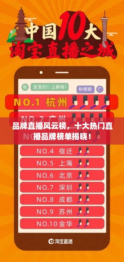 品牌直播風(fēng)云榜，十大熱門直播品牌榜單揭曉！