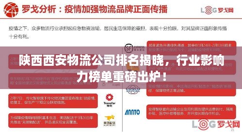陜西西安物流公司排名揭曉，行業(yè)影響力榜單重磅出爐！