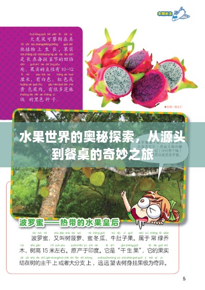 水果世界的奧秘探索，從源頭到餐桌的奇妙之旅