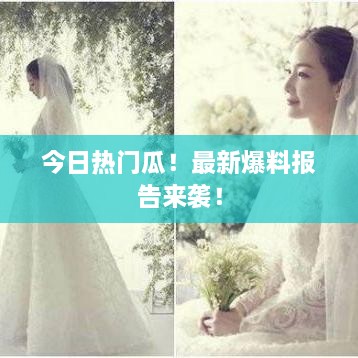 今日熱門瓜！最新爆料報告來襲！