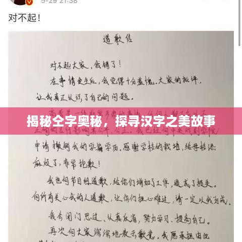 揭秘仝字奧秘，探尋漢字之美故事